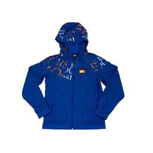 Nike Jacket Blue Windrunner Hooded Zip Up Jacket Size Youth Large 14/16